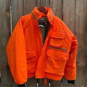 GAMEHIDE Men’s Bright Orange Utility Hunting Jacket Size Large